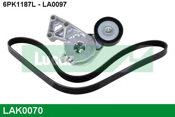 Поликлиновой ременный комплект LUCAS ENGINE DRIVE LAK0070