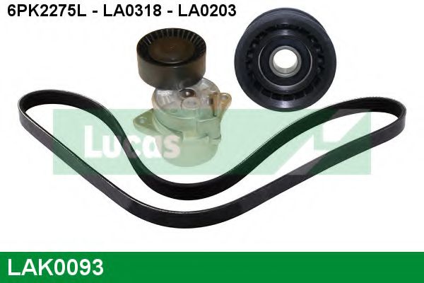 Поликлиновой ременный комплект LUCAS ENGINE DRIVE LAK0093