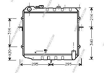 Радиатор, охлаждение двигателя NPS K156A10
