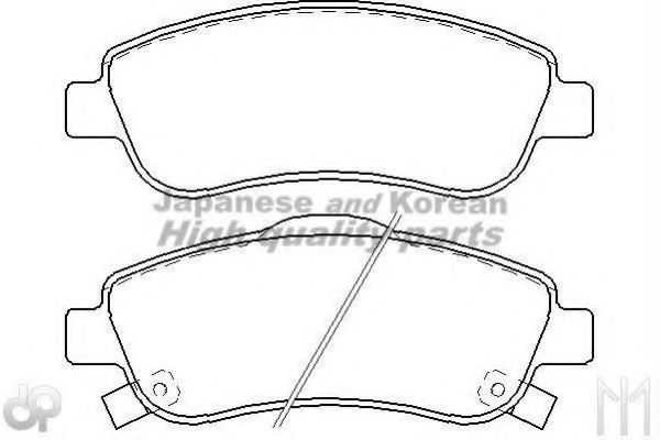 Комплект тормозных колодок, дисковый тормоз ASHUKI H025-45J