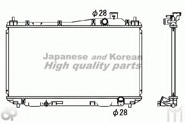 Радиатор, охлаждение двигателя ASHUKI H553-16