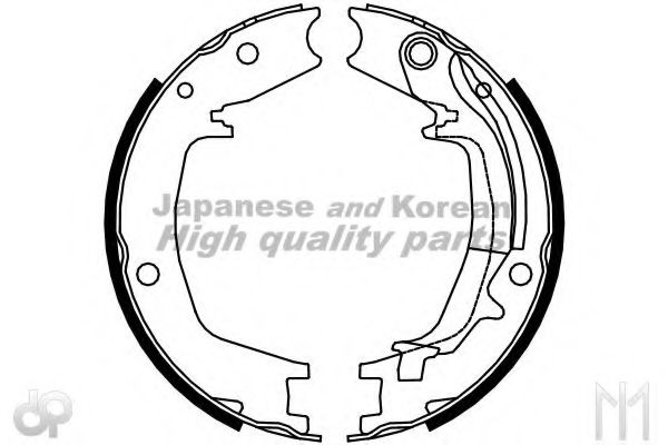 Комплект тормозных колодок, стояночная тормозная система ASHUKI HRK13113
