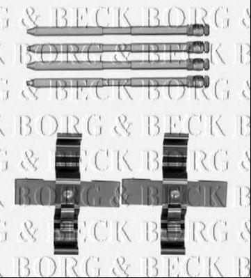 Комплектующие, колодки дискового тормоза BORG & BECK BBK1501