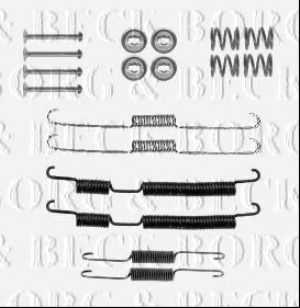 Комплектующие, колодки дискового тормоза BORG & BECK BBK6234