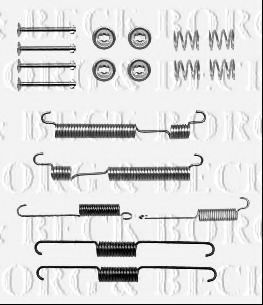Комплектующие, колодки дискового тормоза BORG & BECK BBK6273