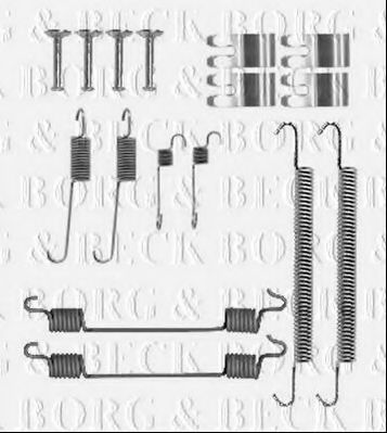Комплектующие, колодки дискового тормоза BORG & BECK BBK6330
