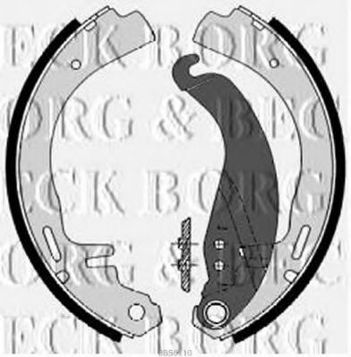 Комплект тормозных колодок BORG & BECK BBS6110