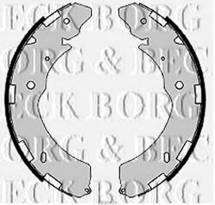 Комплект тормозных колодок BORG & BECK BBS6435