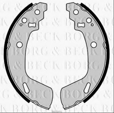 Комплект тормозных колодок BORG & BECK BBS6491
