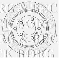 Тормозной диск BORG & BECK BBD4532