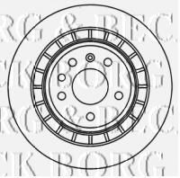 Тормозной диск BORG & BECK BBD4558