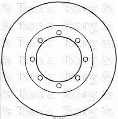 Тормозной диск BORG & BECK BBD5212