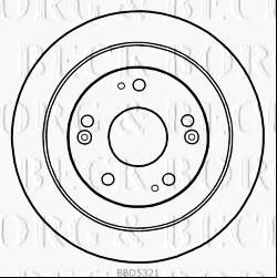 Тормозной диск BORG & BECK BBD5321