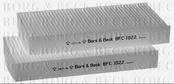 Фильтр, воздух во внутренном пространстве BORG & BECK BFC1022