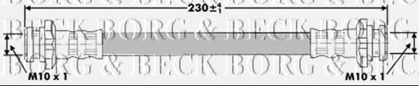 Тормозной шланг BORG & BECK BBH6883