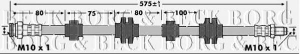 Тормозной шланг BORG & BECK BBH6887