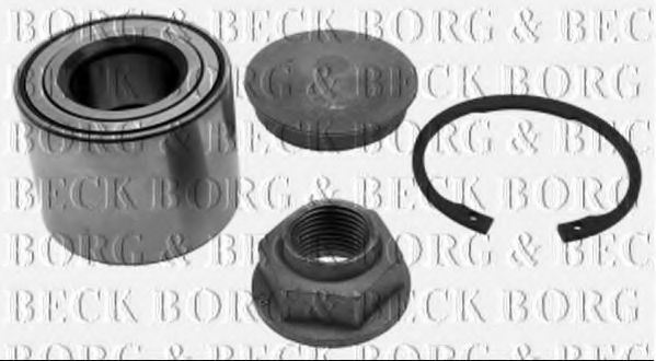Комплектующие, колодки дискового тормоза BORG & BECK BBK1282
