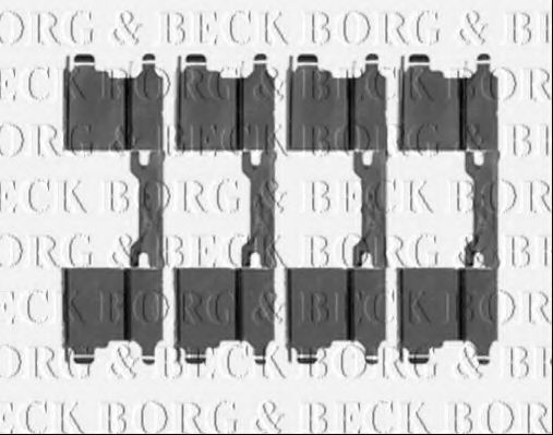 Комплектующие, колодки дискового тормоза BORG & BECK BBK1315