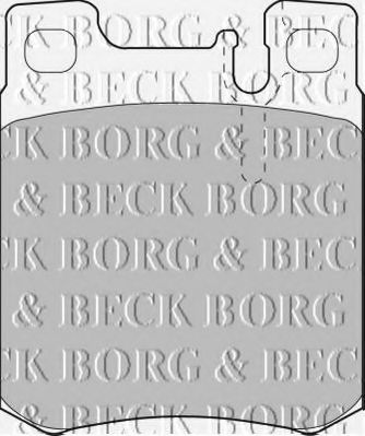 Комплект тормозных колодок, дисковый тормоз BORG & BECK BBP1462