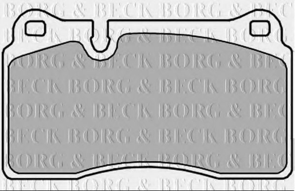 Комплект тормозных колодок, дисковый тормоз BORG & BECK BBP2374