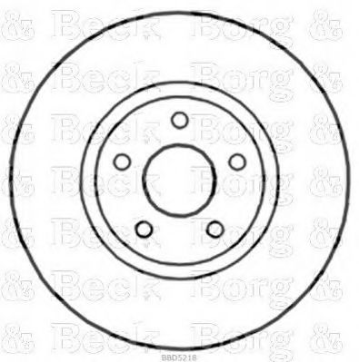 Тормозной диск BORG & BECK BBD5218