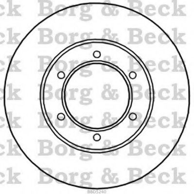 Тормозной диск BORG & BECK BBD5240