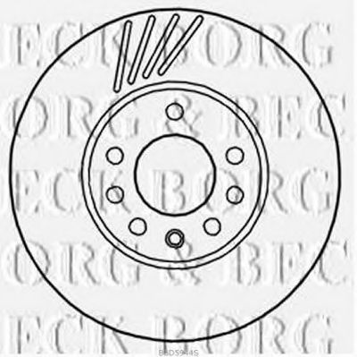 Тормозной диск BORG & BECK BBD5944S