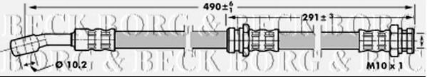 Тормозной шланг BORG & BECK BBH7011