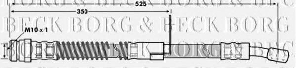 Тормозной шланг BORG & BECK BBH7012