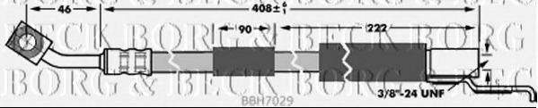 Тормозной шланг BORG & BECK BBH7029