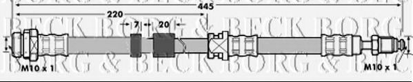 Тормозной шланг BORG & BECK BBH7079