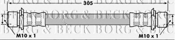 Тормозной шланг BORG & BECK BBH7232