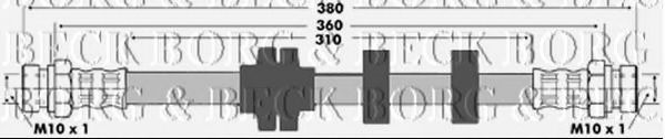 Тормозной шланг BORG & BECK BBH7372