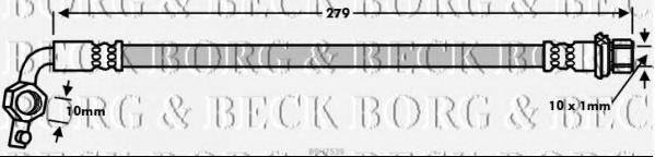 Тормозной шланг BORG & BECK BBH7539
