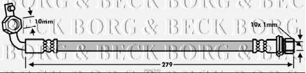 Тормозной шланг BORG & BECK BBH7540