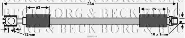 Тормозной шланг BORG & BECK BBH7544