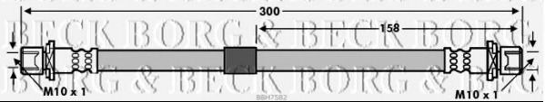 Тормозной шланг BORG & BECK BBH7582