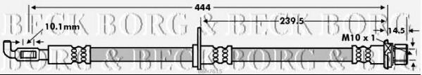 Тормозной шланг BORG & BECK BBH7615