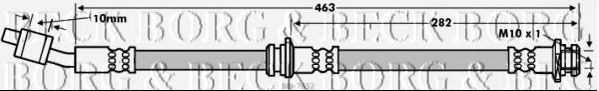 Тормозной шланг BORG & BECK BBH7652
