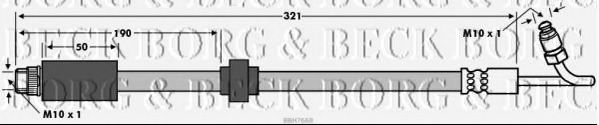 Тормозной шланг BORG & BECK BBH7668