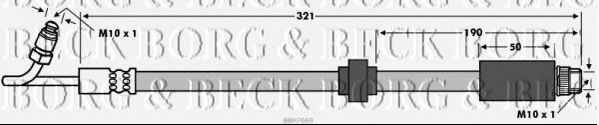 Тормозной шланг BORG & BECK BBH7669