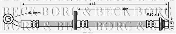 Тормозной шланг BORG & BECK BBH7675