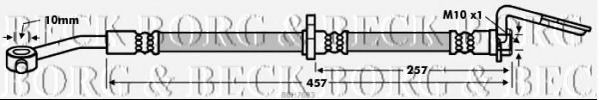 Тормозной шланг BORG & BECK BBH7683