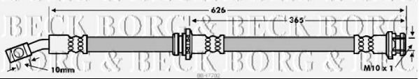 Тормозной шланг BORG & BECK BBH7702