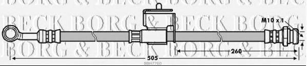 Тормозной шланг BORG & BECK BBH7760