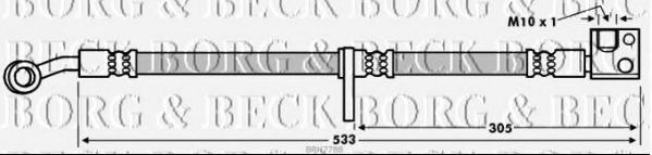 Тормозной шланг BORG & BECK BBH7788