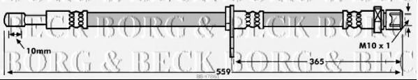 Тормозной шланг BORG & BECK BBH7861