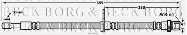 Тормозной шланг BORG & BECK BBH7862