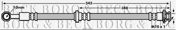 Тормозной шланг BORG & BECK BBH7866