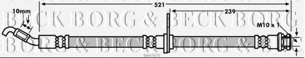 Тормозной шланг BORG & BECK BBH7870